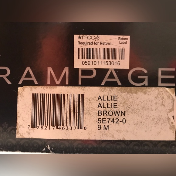 NIB $70 RAMPAGE Faux Fur Cuffed Boots BROWN Sz 9 - Picture 8 of 8